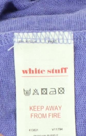 Womens UK Size 10 White Stuff Purple  T-Shirt