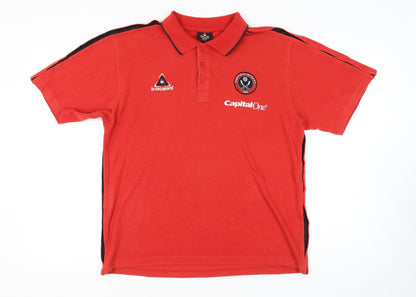 Le Coq Sportif Men’s Red XL Polo Shirt Sportswear