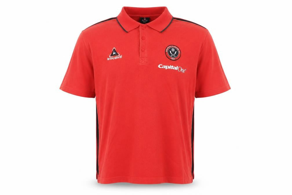 Front view of Le Coq Sportif Men’s Red XL Polo Shirt Sportswear
