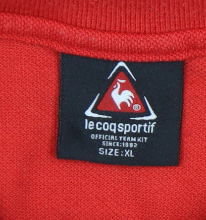 Le Coq Sportif Men’s Red XL Polo Shirt Sportswear