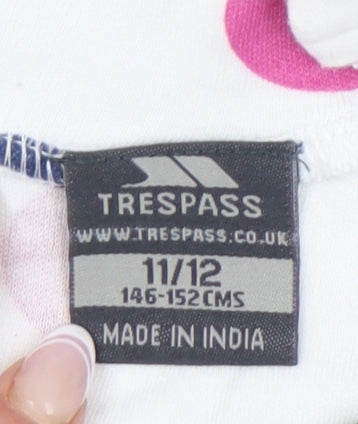 Trespass Girls Multicoloured Polka Dot Long Sleeve T-Shirt Size 11