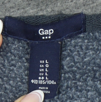 Gap Blue Unisex Large Full Zip Hoodie