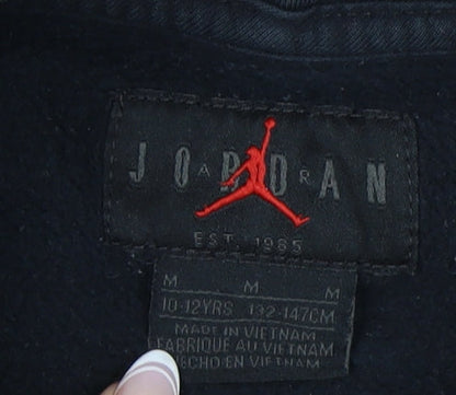 Jordan Boys Black Pullover Hoodie - M - Casual Sportswear
