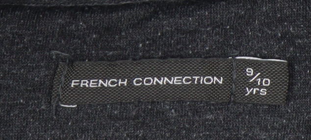 French Connection Boys Grey Pullover Hoodie 9-10 Years