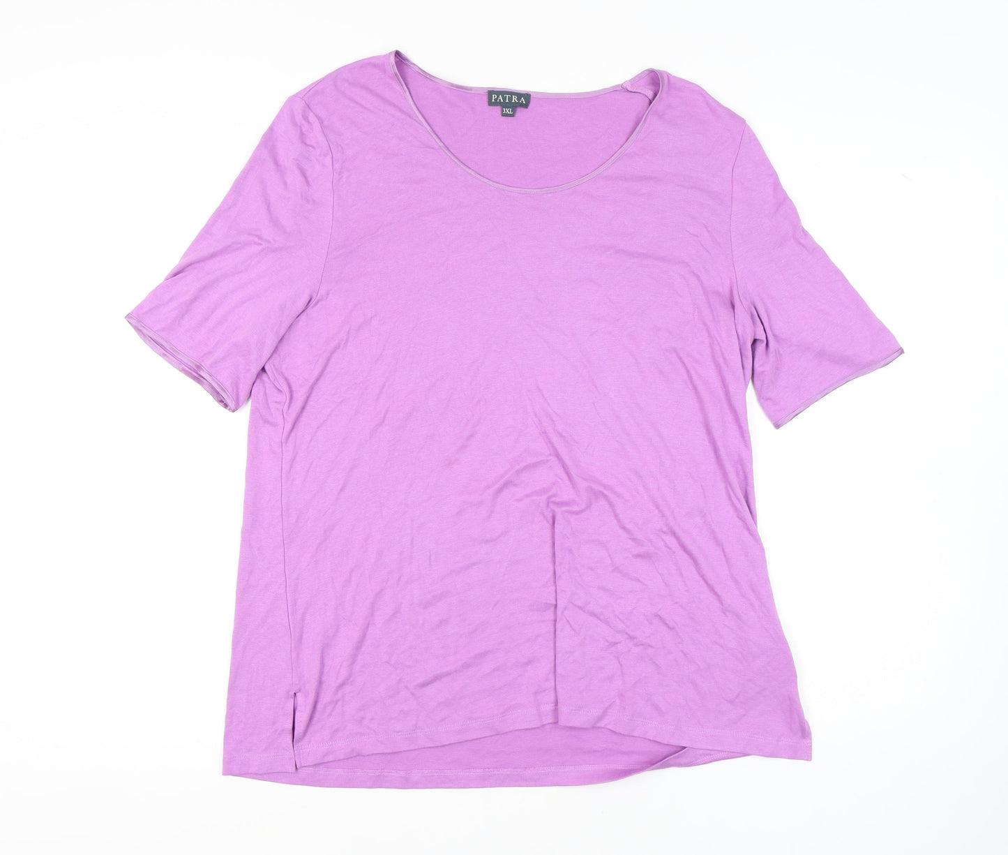 Womens UK Size 3XL Patra Purple Basic T-Shirt