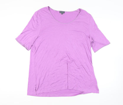 Womens UK Size 3XL Patra Purple Basic T-Shirt
