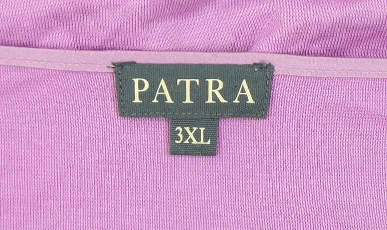 Womens UK Size 3XL Patra Purple Basic T-Shirt
