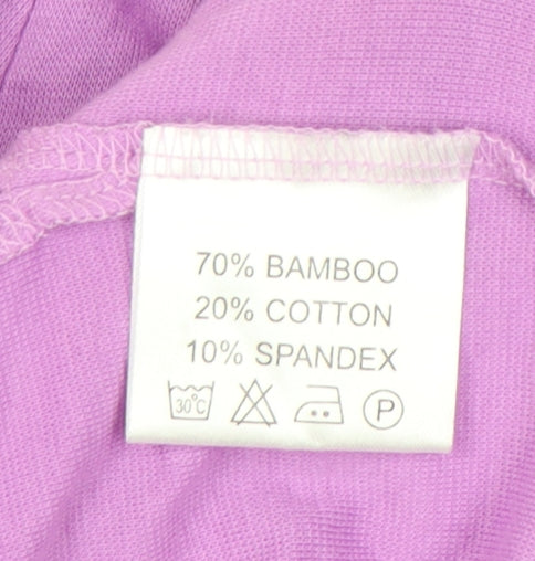 Womens UK Size 3XL Patra Purple Basic T-Shirt