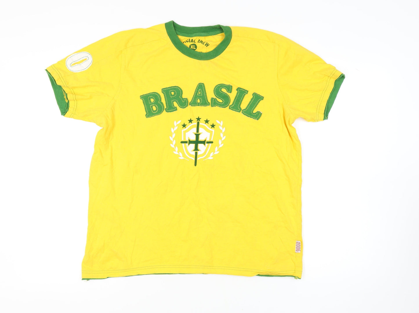 Mens UK Size XL Burton Yellow  T-Shirt