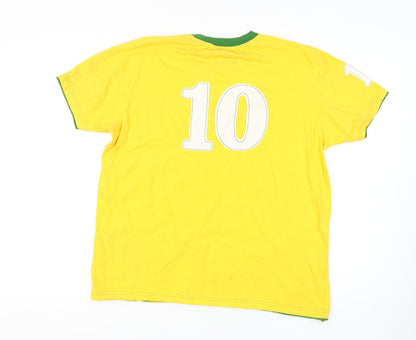 Mens UK Size XL Burton Yellow  T-Shirt