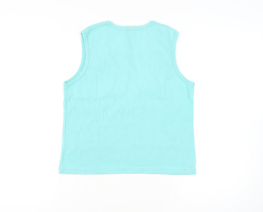 Cotton Traders Women's Blue Tank Top Size 10