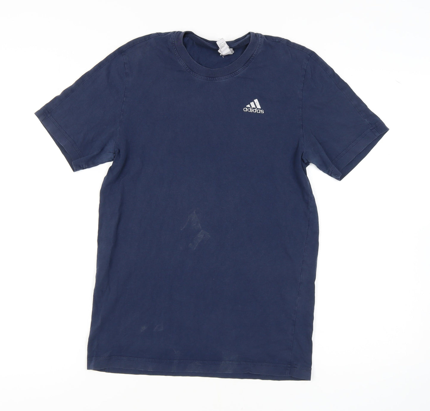 Adidas Men's Blue Short Sleeve Crew Neck T-Shirt - S