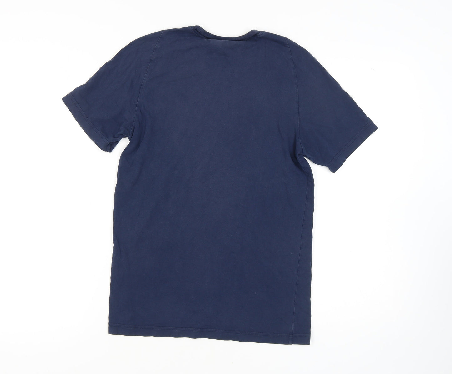 Adidas Men's Blue Short Sleeve Crew Neck T-Shirt - S