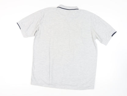 Umbro Men's Grey Polo Shirt XL Short Sleeve Casual