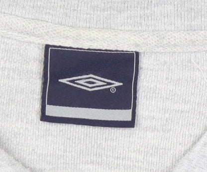 Umbro Men's Grey Polo Shirt XL Short Sleeve Casual