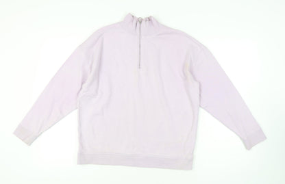Womens UK Size 12 Marks and Spencer Purple Full Zip Sweatshirt