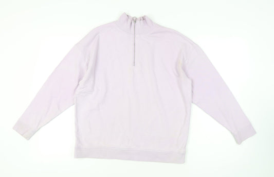 Womens UK Size 12 Marks and Spencer Purple Full Zip Sweatshirt