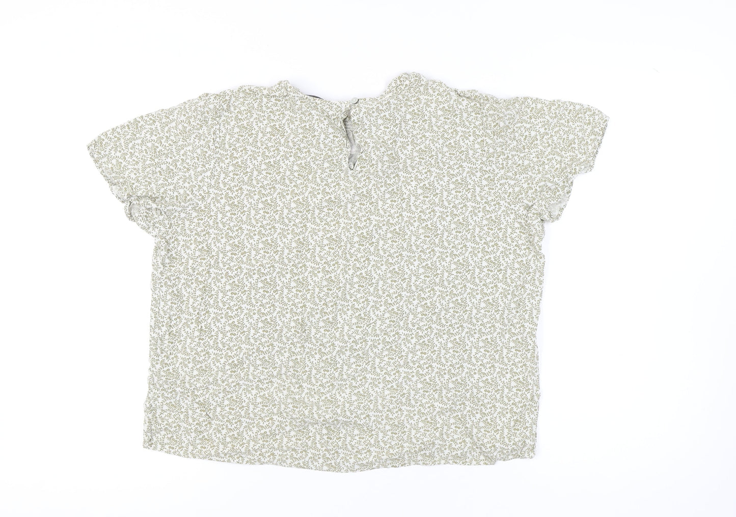 Womens UK Size 14 Marks and Spencer Green Basic Blouse