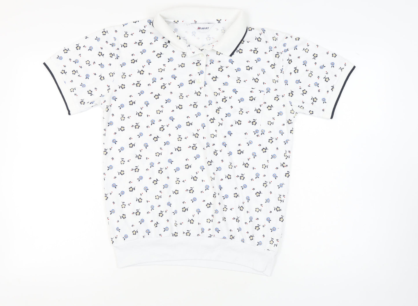 Damart Women's Multicoloured Polo Shirt Size 12