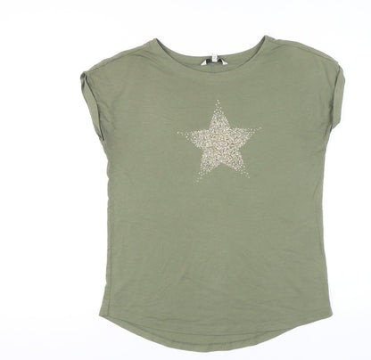 Womens UK Size 10 NEXT Green  T-Shirt