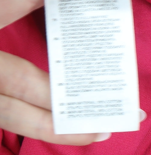 Adidas Women's Pink Activewear T-Shirt, Size S