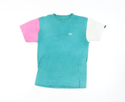 Unisex Adults UK Size S VANS Multicoloured Basic T-Shirt