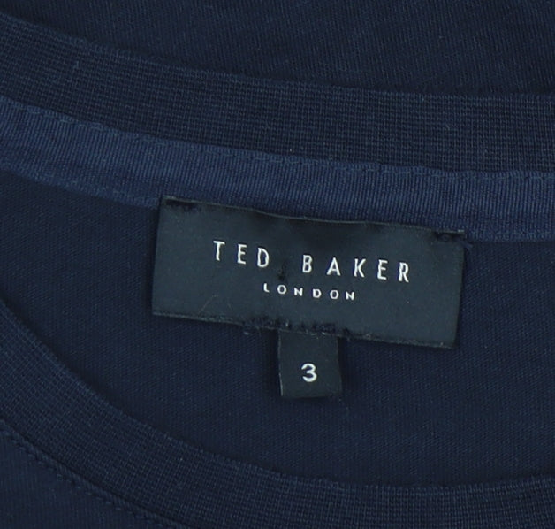 Ted Baker Men's Blue Logo T-Shirt Medium