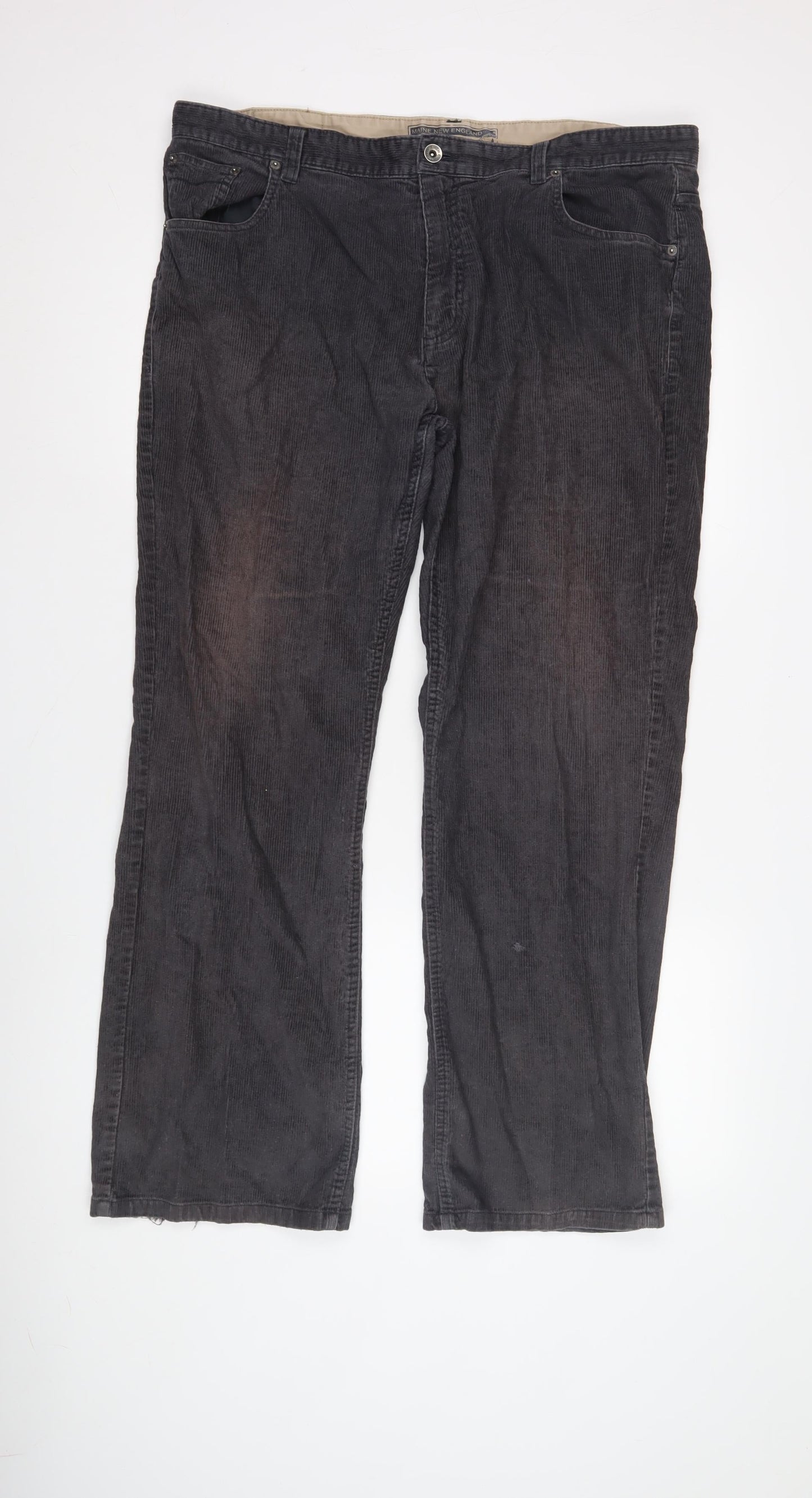 Maine New England Men's Black Corduroy Trousers 40 S