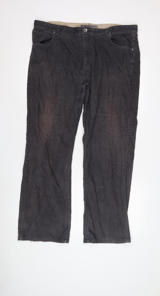 Maine New England Men's Black Corduroy Trousers 40 S