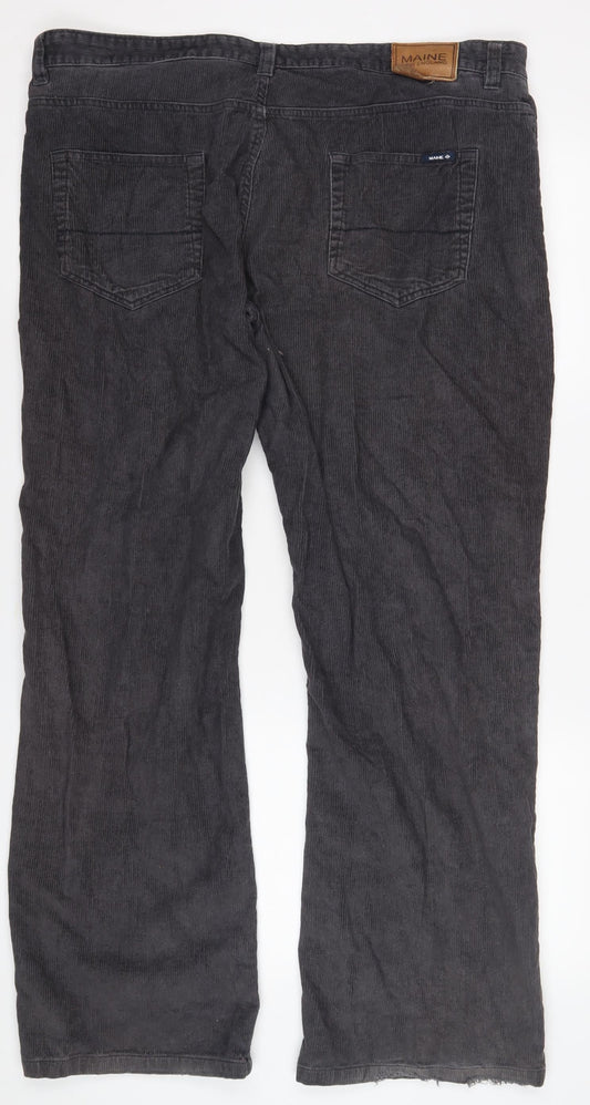 Maine New England Men's Black Corduroy Trousers 40 S