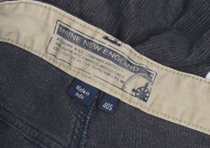 Maine New England Men's Black Corduroy Trousers 40 S