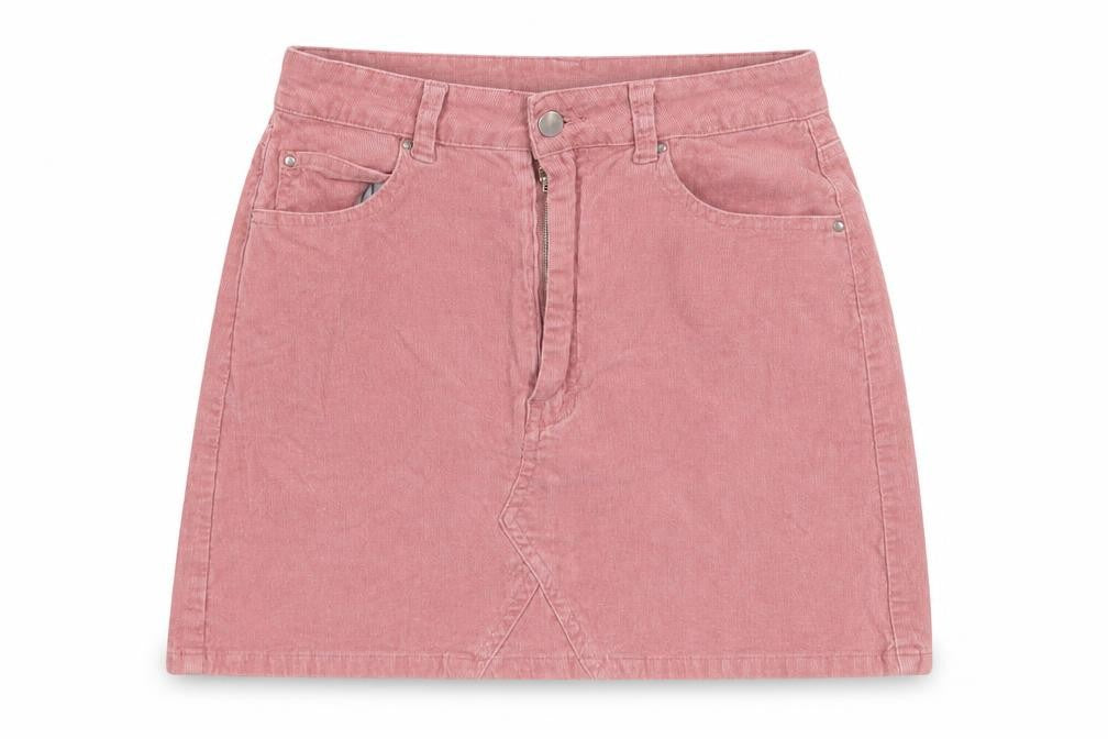 Womens UK Size 10 Boohoo Straight & Pencil Corduroy Skirt