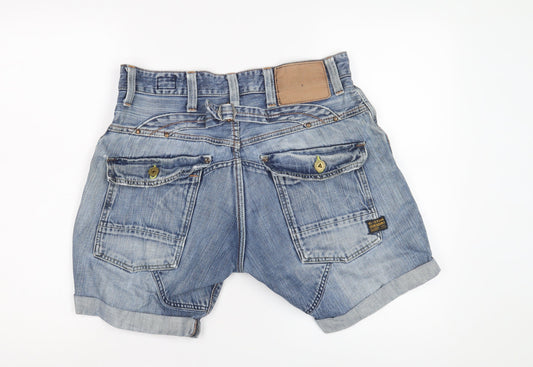 G-Star Men’s Blue Denim Cargo Shorts Size 34