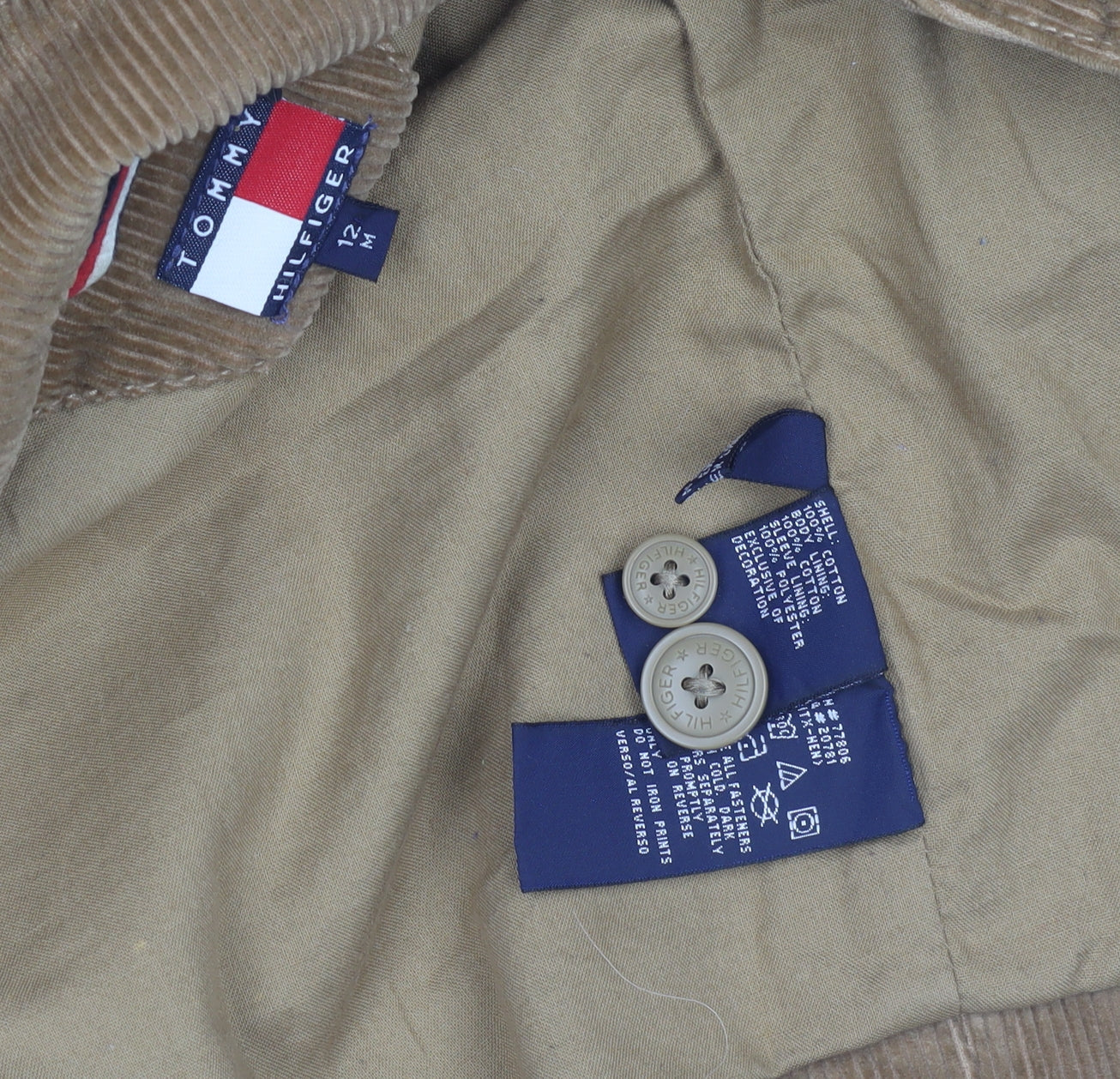 Unisex Adults UK Size 12 Tommy Hilfiger Brown