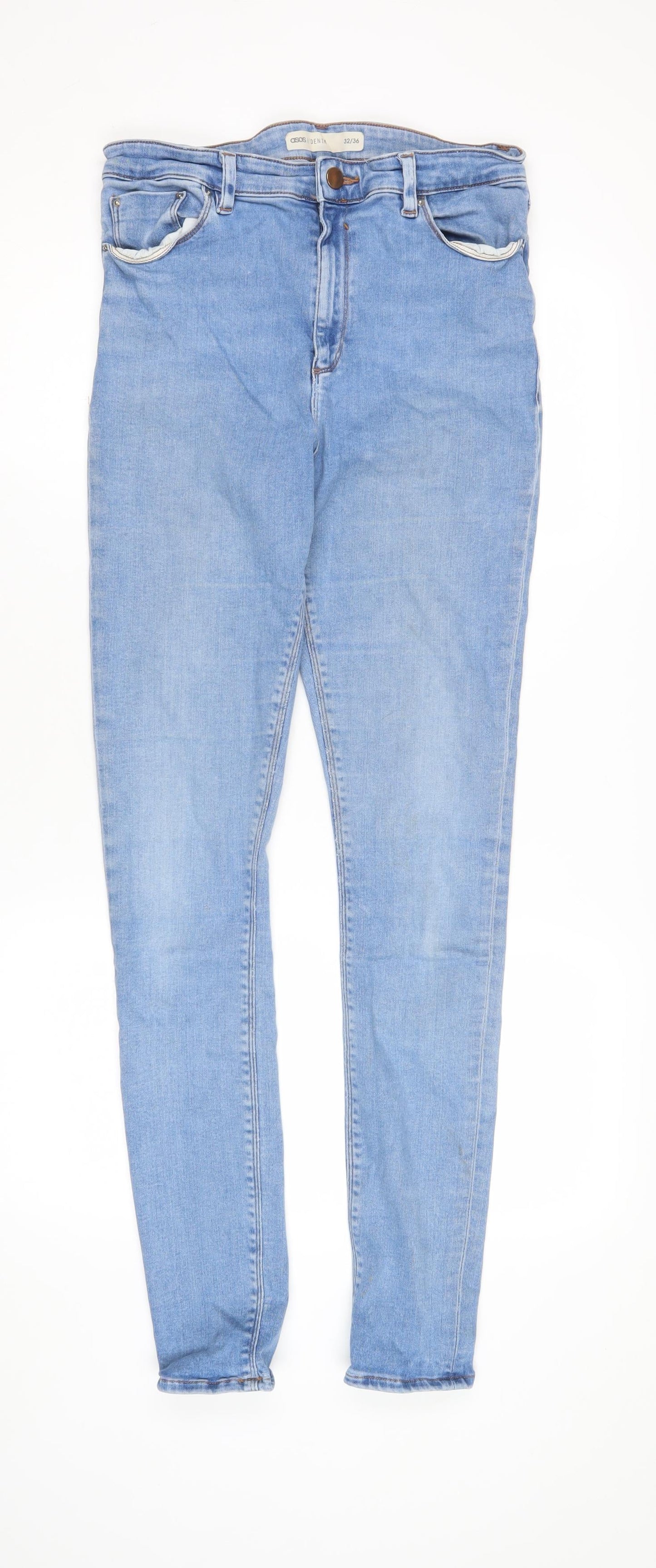 ASOS Women's Blue Skinny Jeans - Size 4XL