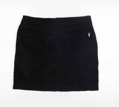 Next Women's Black Corduroy Pencil Skirt Size 12