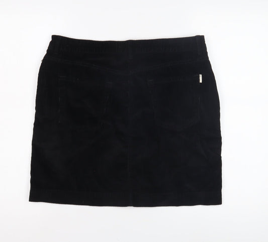 Next Women's Black Corduroy Pencil Skirt Size 12
