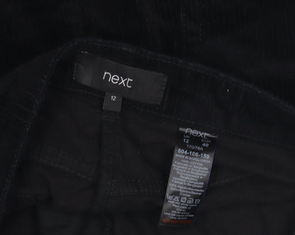 Next Women's Black Corduroy Pencil Skirt Size 12