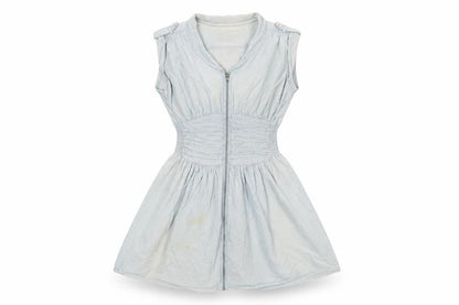 Next Women's Blue Chambray Shirt Dress Size 10