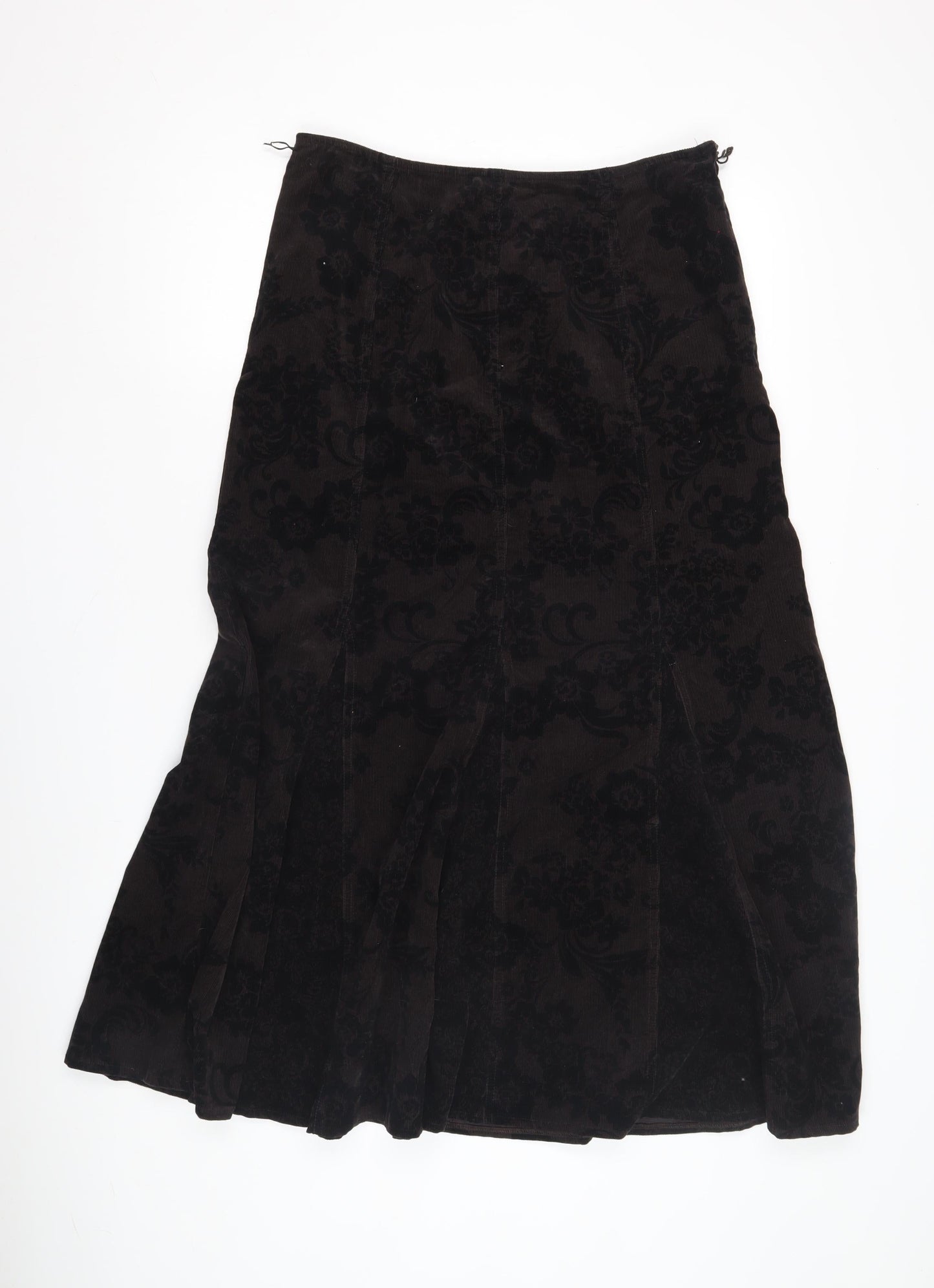 Marks and Spencer Women's Black Corduroy Skirt Size 12
