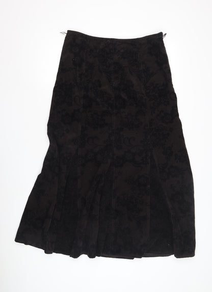 Marks and Spencer Women's Black Corduroy Skirt Size 12