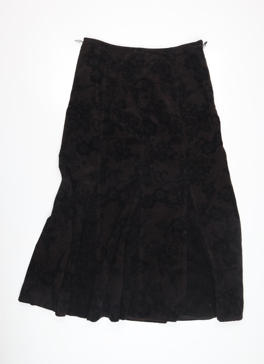 Marks and Spencer Women's Black Corduroy Skirt Size 12