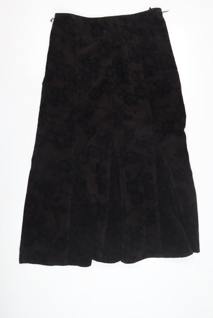 Marks and Spencer Women's Black Corduroy Skirt Size 12