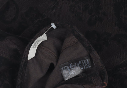 Marks and Spencer Women's Black Corduroy Skirt Size 12