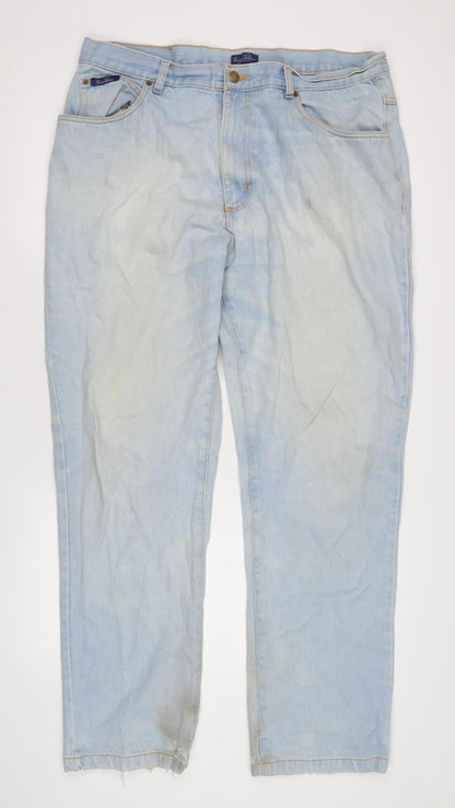 Mens UK Size 42XL Union Blues  Straight Blue Jeans