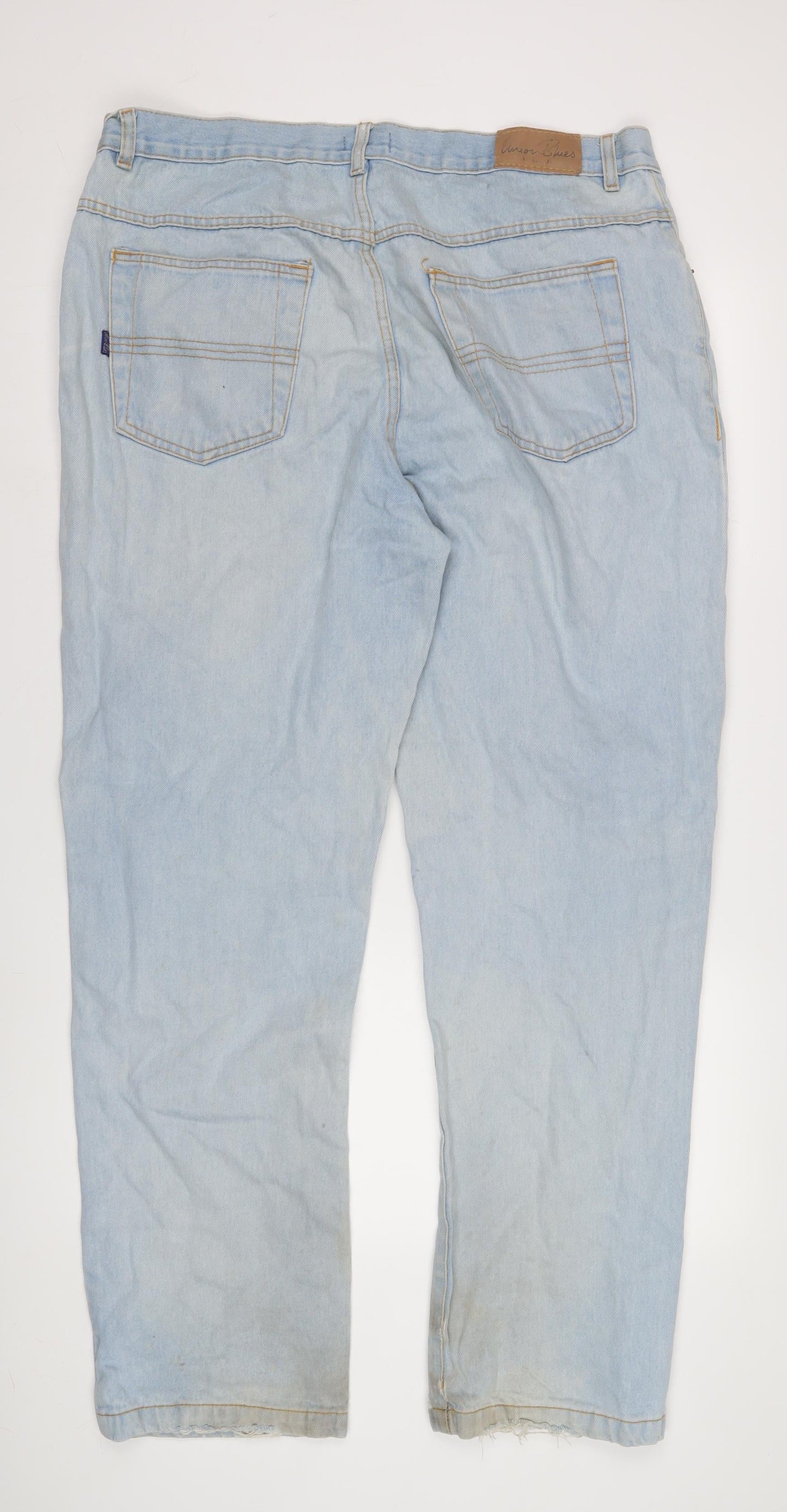 Mens UK Size 42XL Union Blues  Straight Blue Jeans