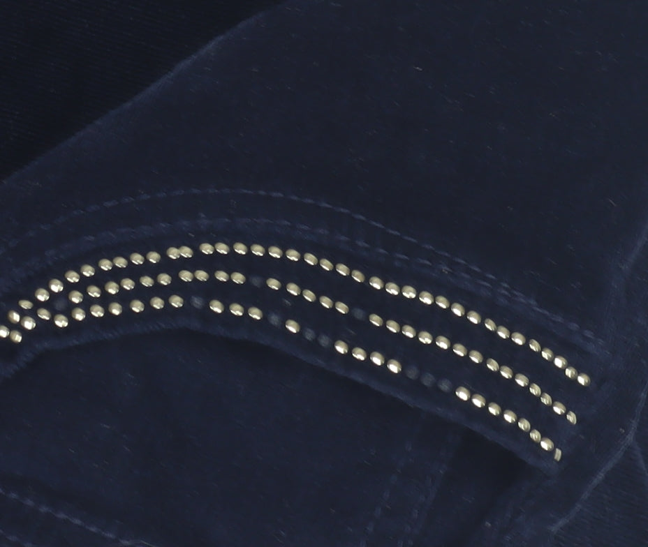 Marks and Spencer Women's Blue Corduroy Skirt, Size 12