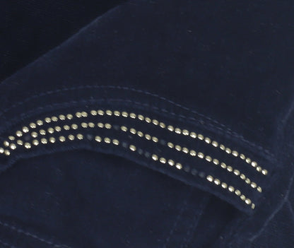 Marks and Spencer Women's Blue Corduroy Skirt, Size 12