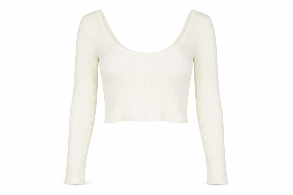 Womens UK Size UK 10 Bershka Ivory Pullover Jumper