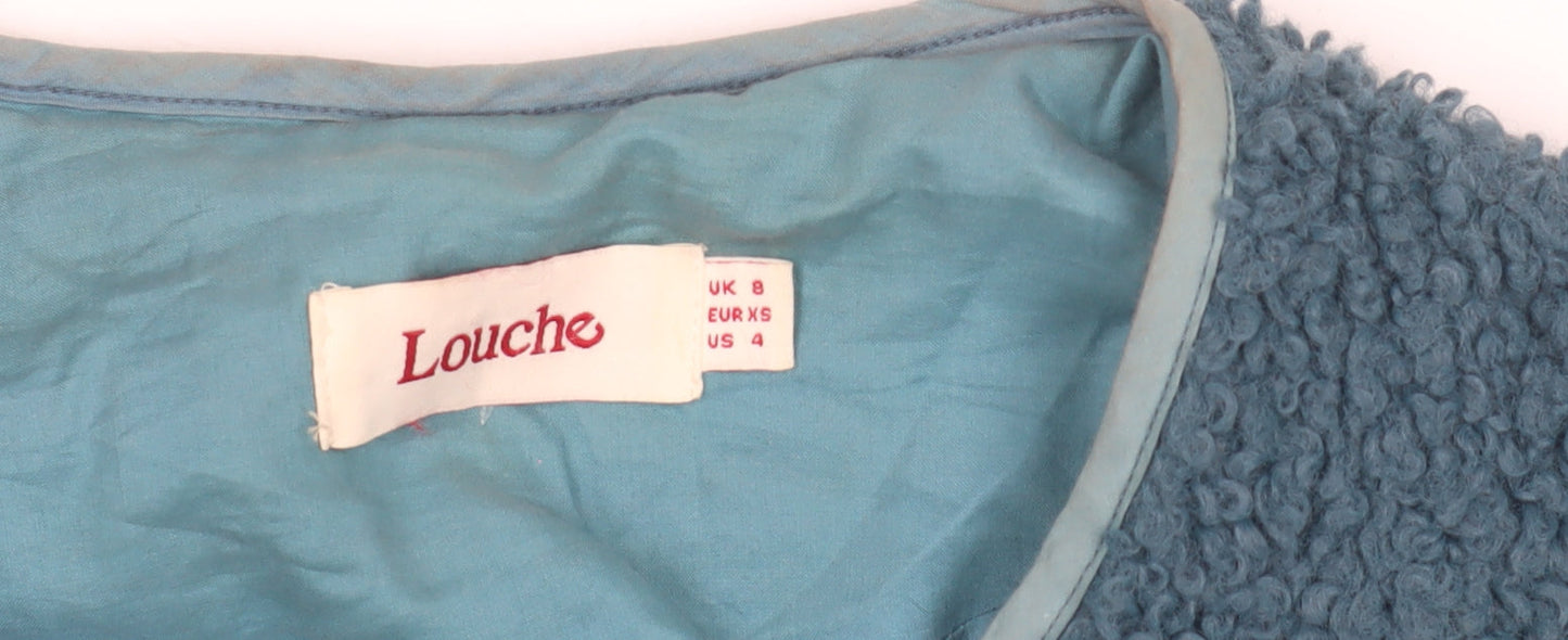 Louche Women's Blue XS Mid-Length Coat
